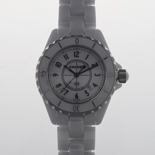 134849 CHANEL シャネル H 0968 J 12 ホワイト セラミック クオーツ 当店オリジナルボックス