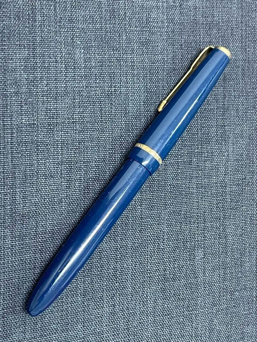 パーカー PARKER 万年筆 スリムフォールド 海軍 ブルー 14K Stub ニップ