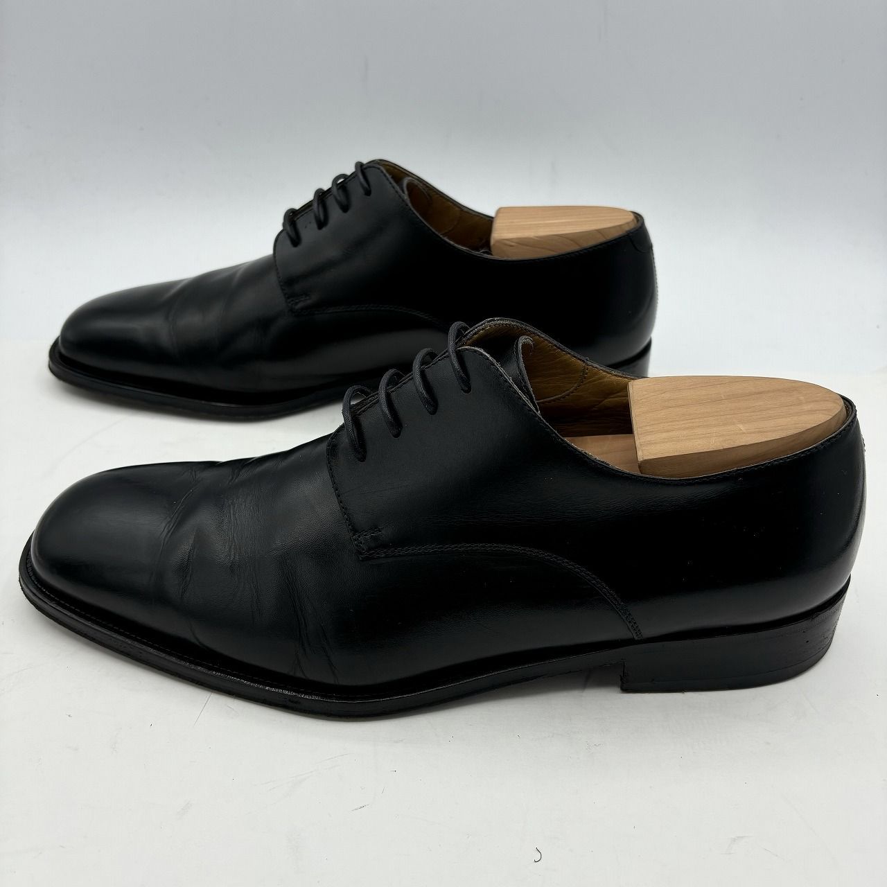 BALLY バリー ビジネスシューズ プレーントゥ 革靴 外羽根 黒 28.5cm 