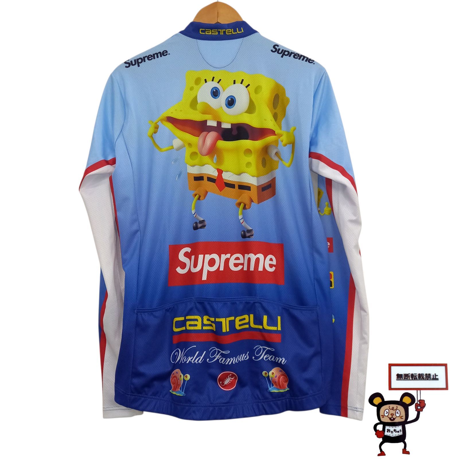 68.Supreme × SpongeBob SquarePants Castelli L/S Cycling