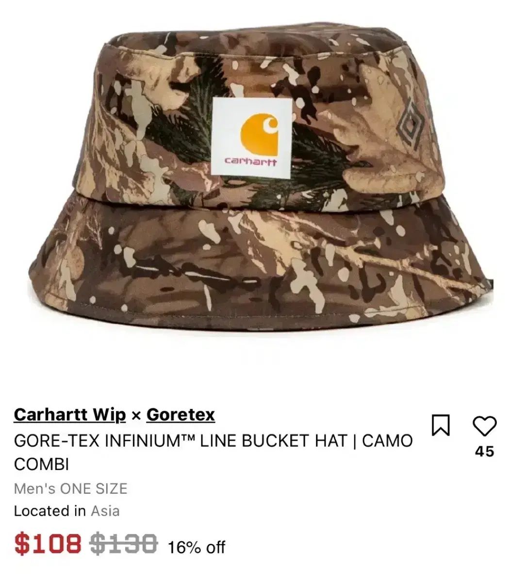Carhartt カーハート GORE-TEX ゴアテックス バケットハット L XL