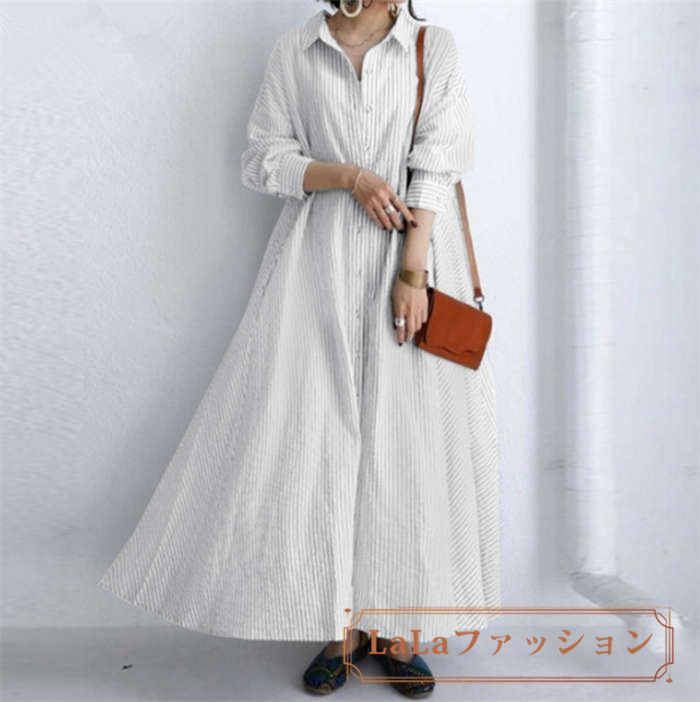 新品 未使用 W・M 2WAY リネン シャツ ワンピース ロング FREE 即購入OK シャツワンピース シャツワンピ ロングシャツ 2way