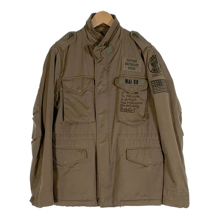 【中古】ヒステリックグラマー 0211AB05 M-65ミリタリージャケット アウター ジップアップ コットン S 黒 HYSTERIC GLAMOUR ヒステリックグラマー M-65 ミリタリージャケット