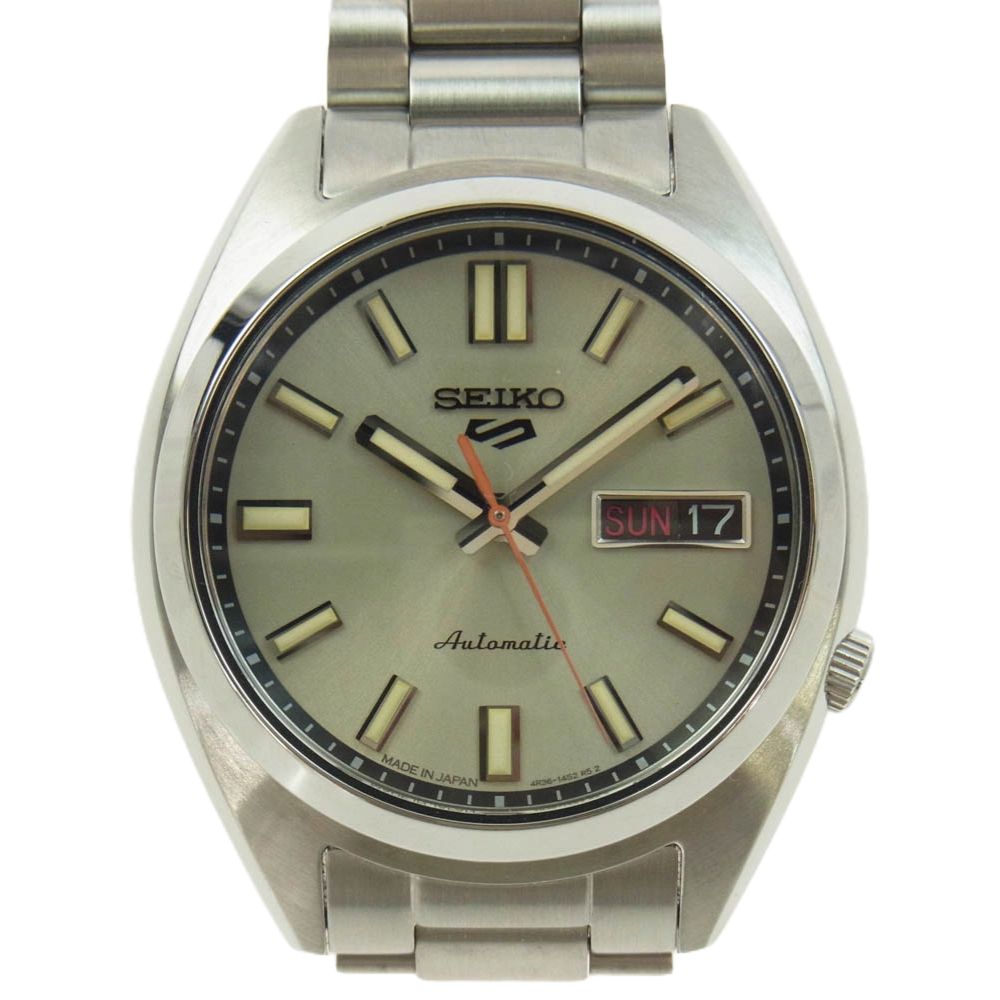 SEIKO セイコー 4R36-15M0 SNXS series アナログ ステンレススチール 自動巻き 腕時計 シルバー系【中古】 SEIKO セイコー 4R36-15M0 SNXS series アナログ ステンレススチール