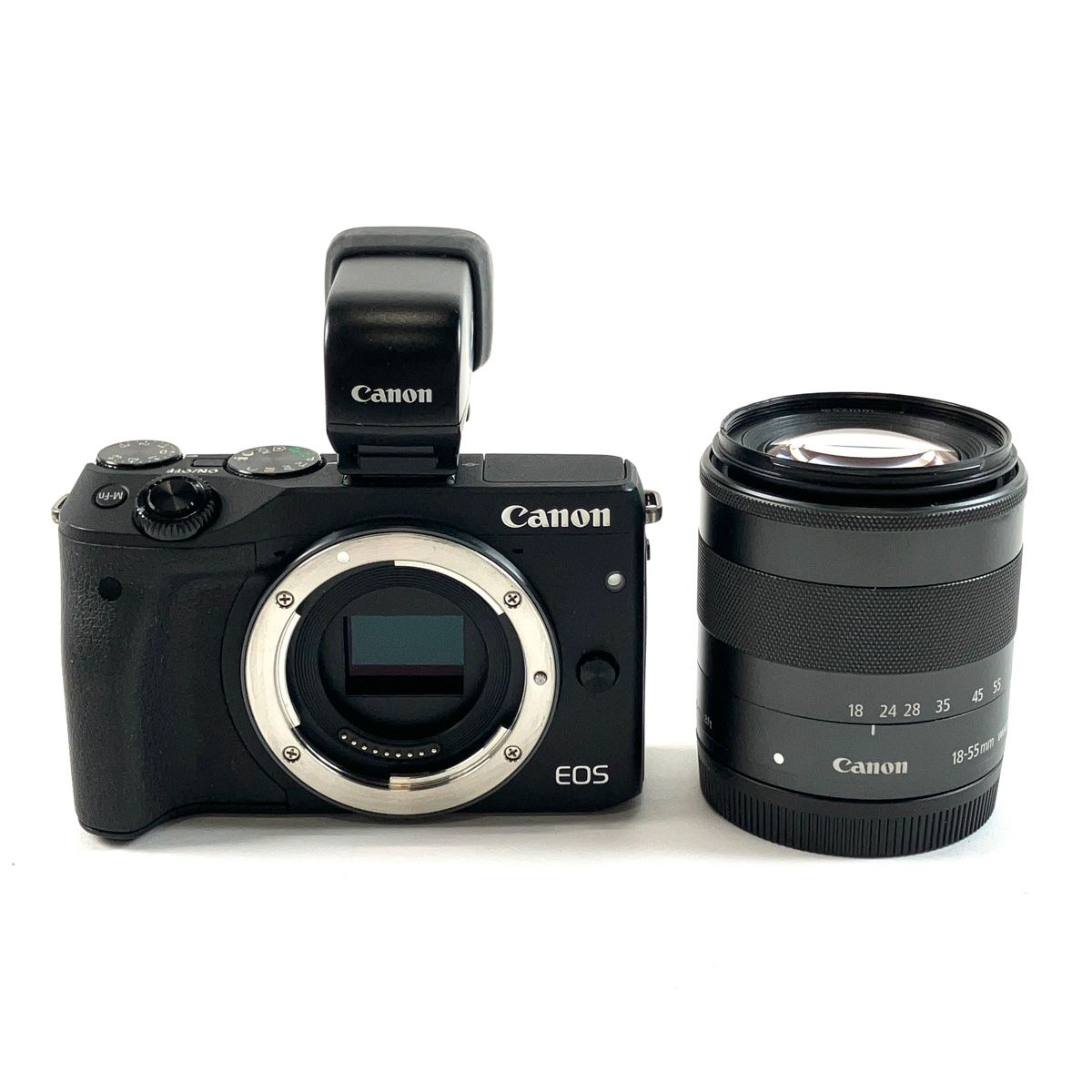 キヤノン Canon EOS M3 EF-M 18-55 IS STM レンズEVFキット ブラック デジタル ミラーレス 一眼カメラ 【中古】 -  メルカリ