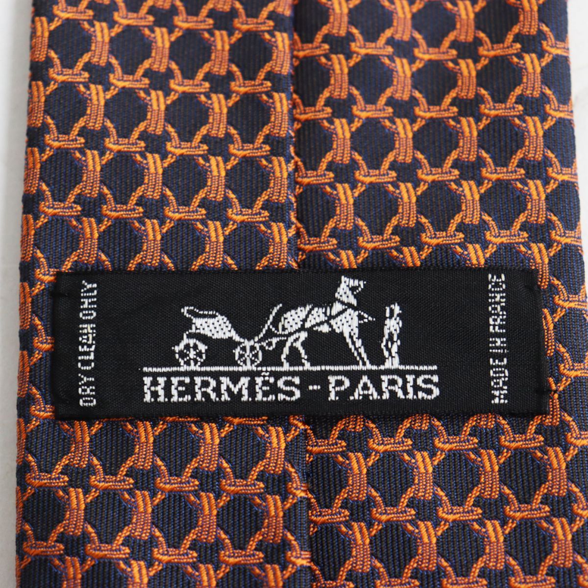 未使用品○HERMES エルメス 659059 シルク100％ チェーン/鎖/総柄