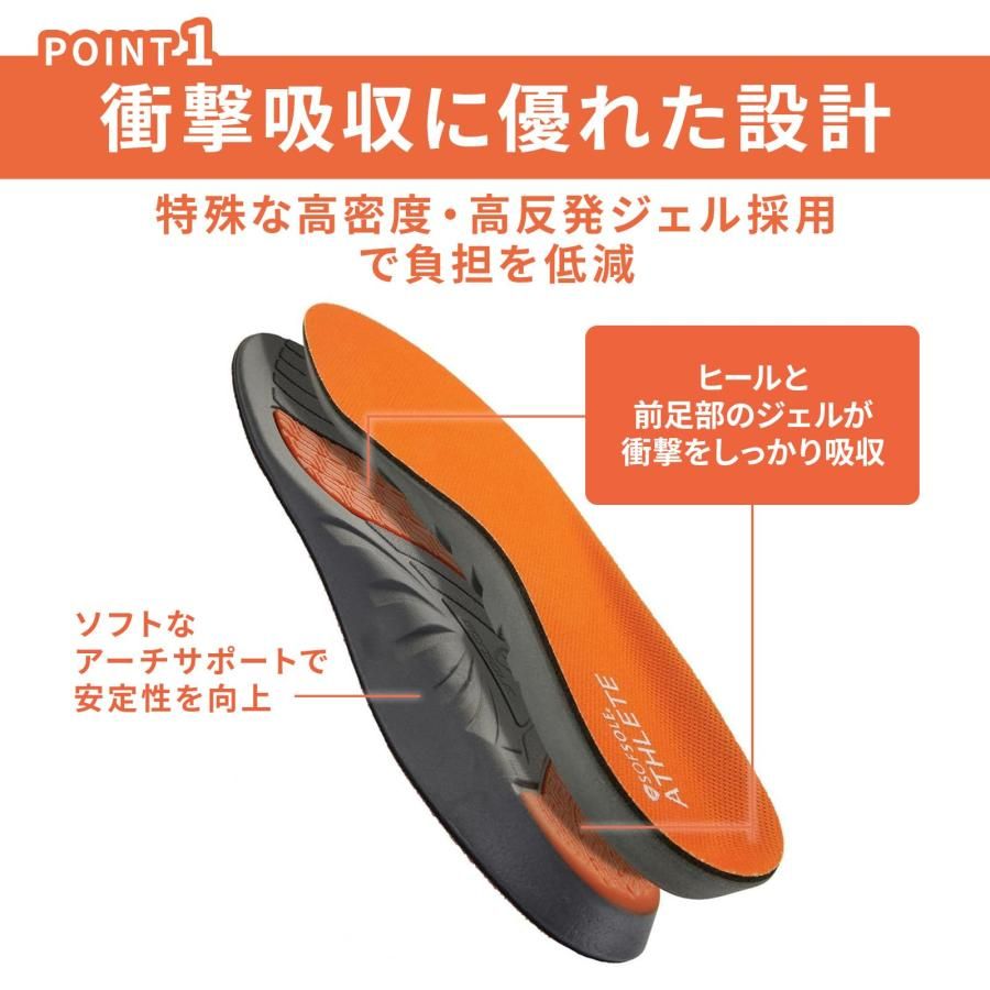 ソフソール(SOFSOLE) インソール アスリート 男女兼用 取替タイプ XL