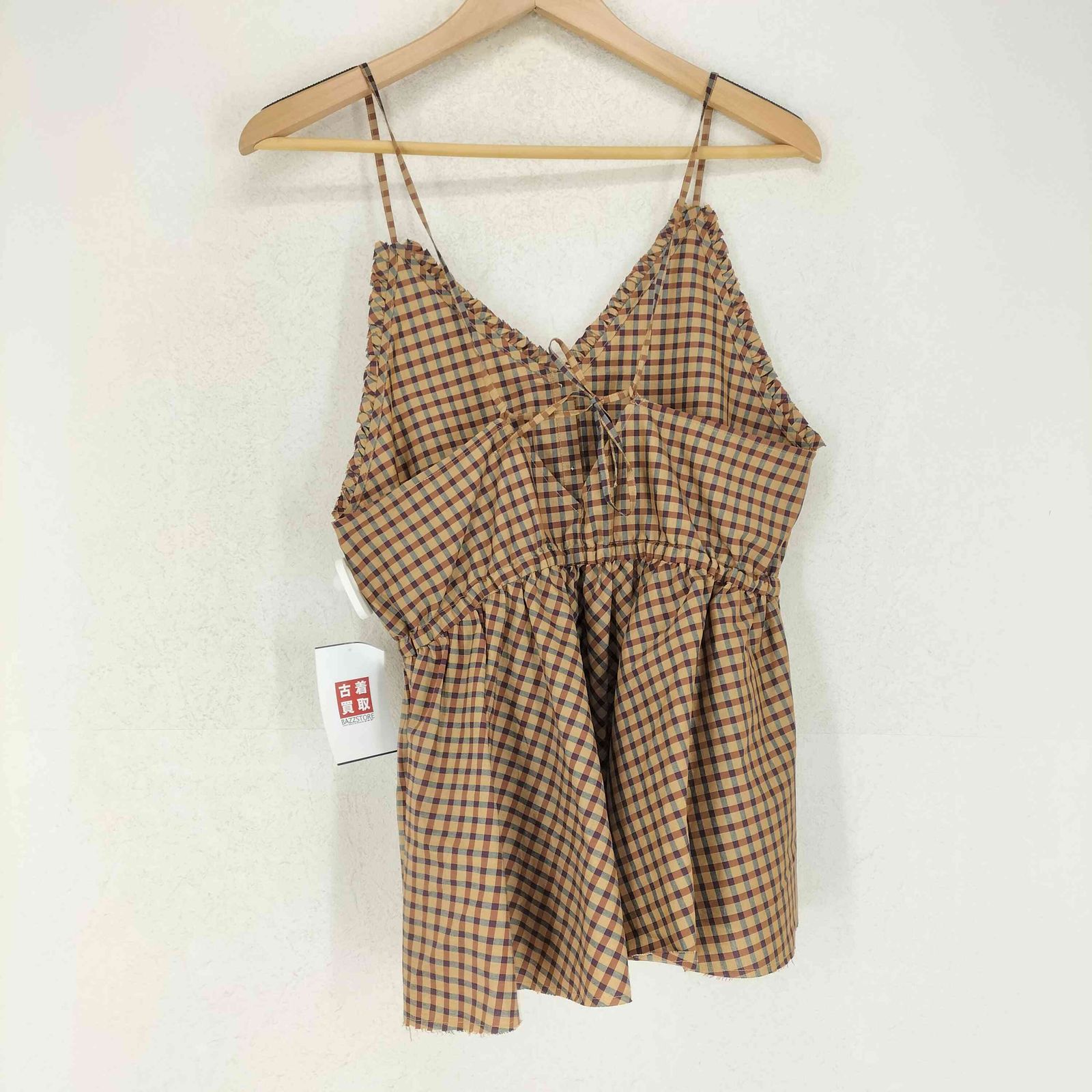 IENA LA BOUCLE ＊ C/Pポプリンチェックキャミソール IENA LA BOUCLE C/Pポプリンチェックキャミソール（キャミソール