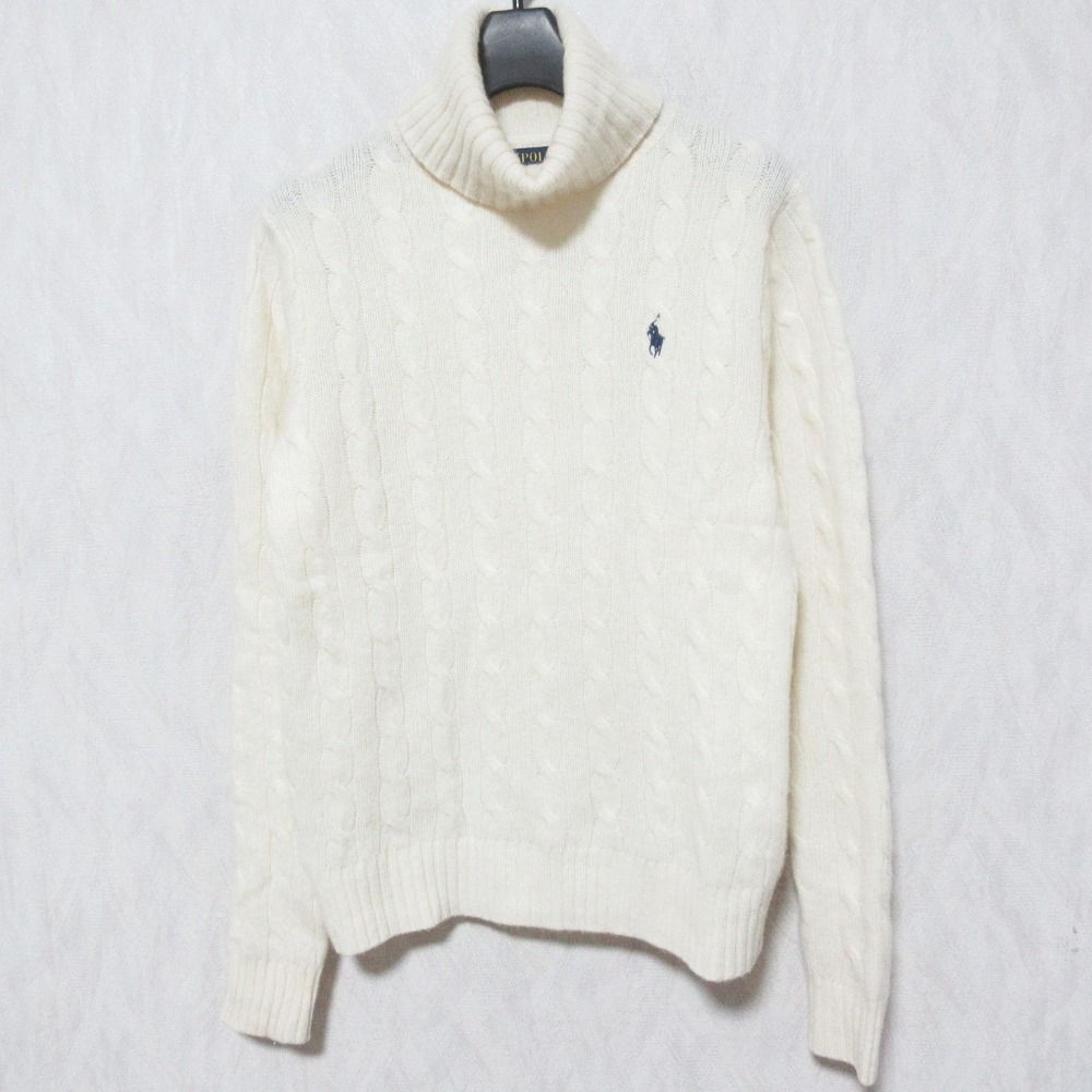 ポロ ラルフローレン POLO RALPH LAUREN ニット セーター カシミヤ 長袖 オフタートルネック グレー /JS レディース ストレッチ リブド タートルネック （ニット・セーター）｜POLO