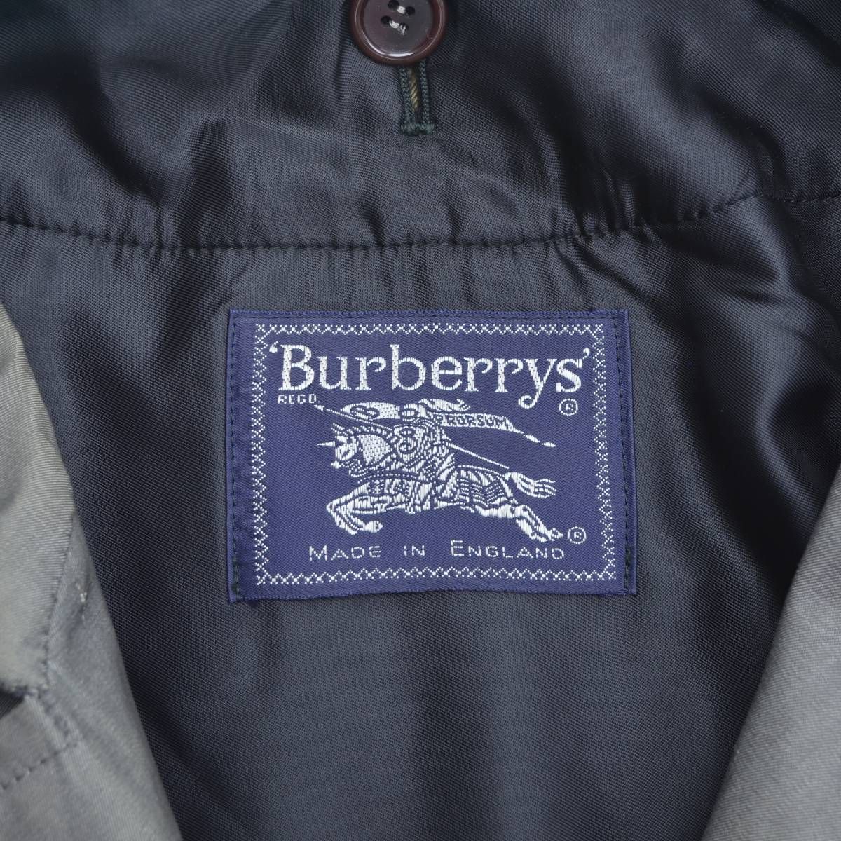 BURBERRY】80s イングランド製 一枚袖 ダブルトレンチコート - メルカリ
