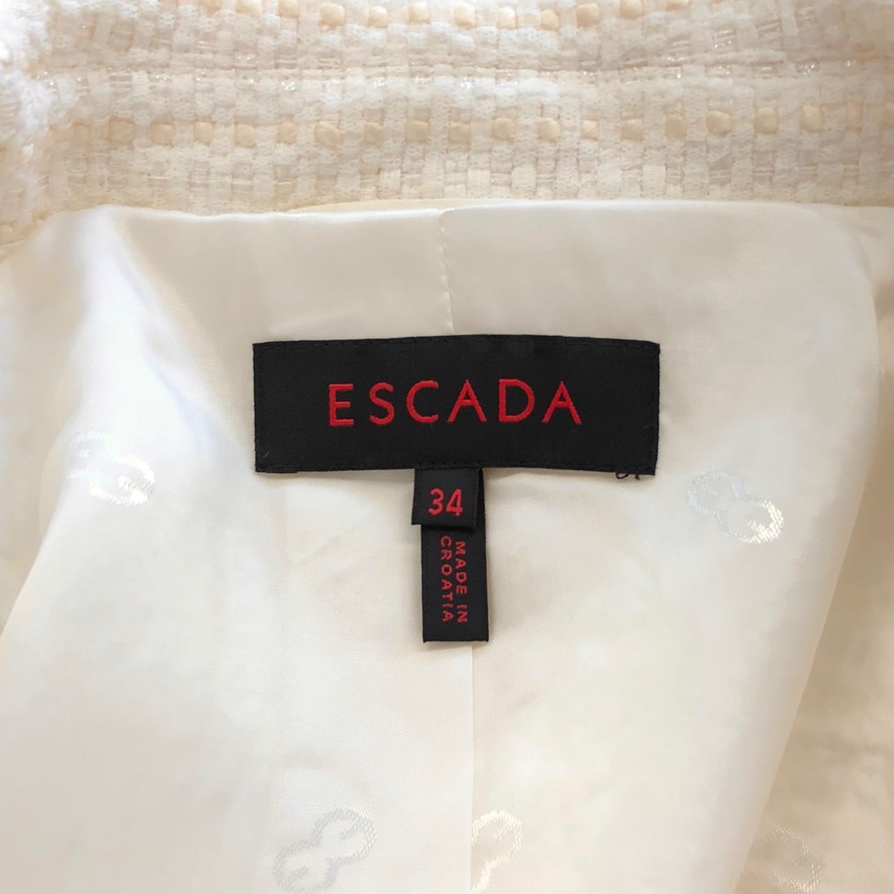 ESCADA ツイードテーラードジャケット アウター 34 サイズ - すぺ