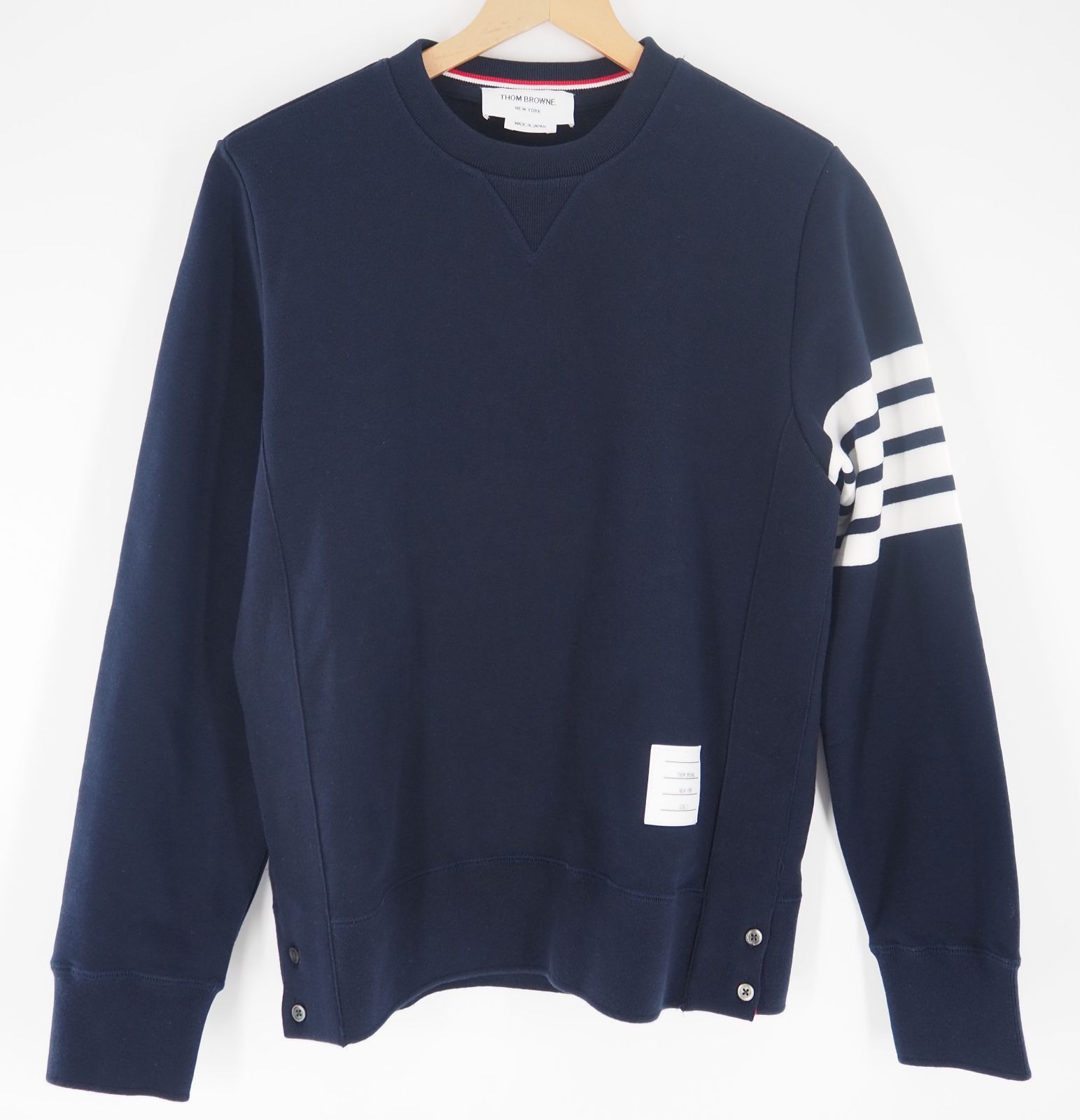 THOM BROWNE ネイビー トレーナー THOM BROWNE トムブラウンネイビー トレーナー SIZE 2