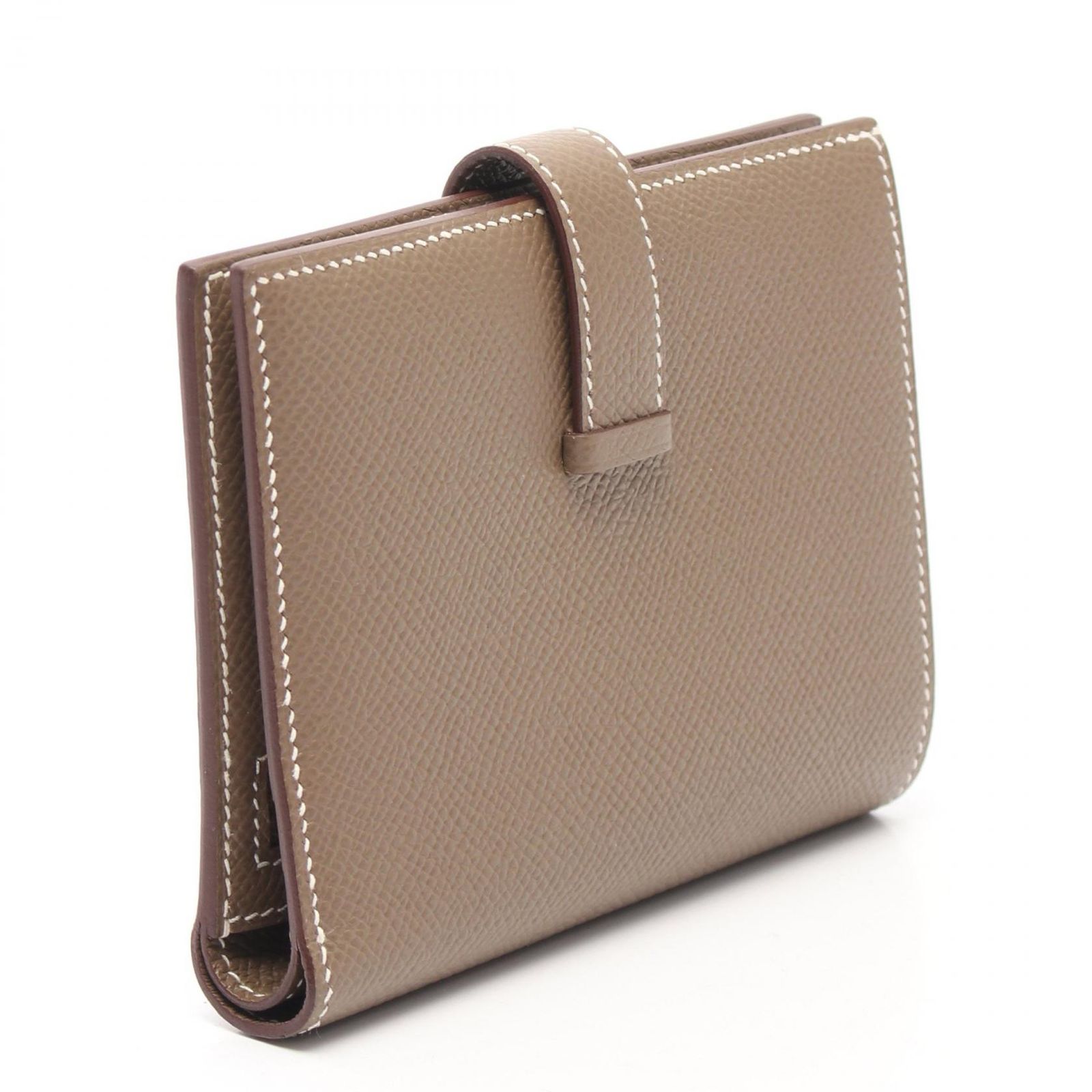 エルメス HERMES 二つ折り財布 ベアンコンパクト エトゥープ