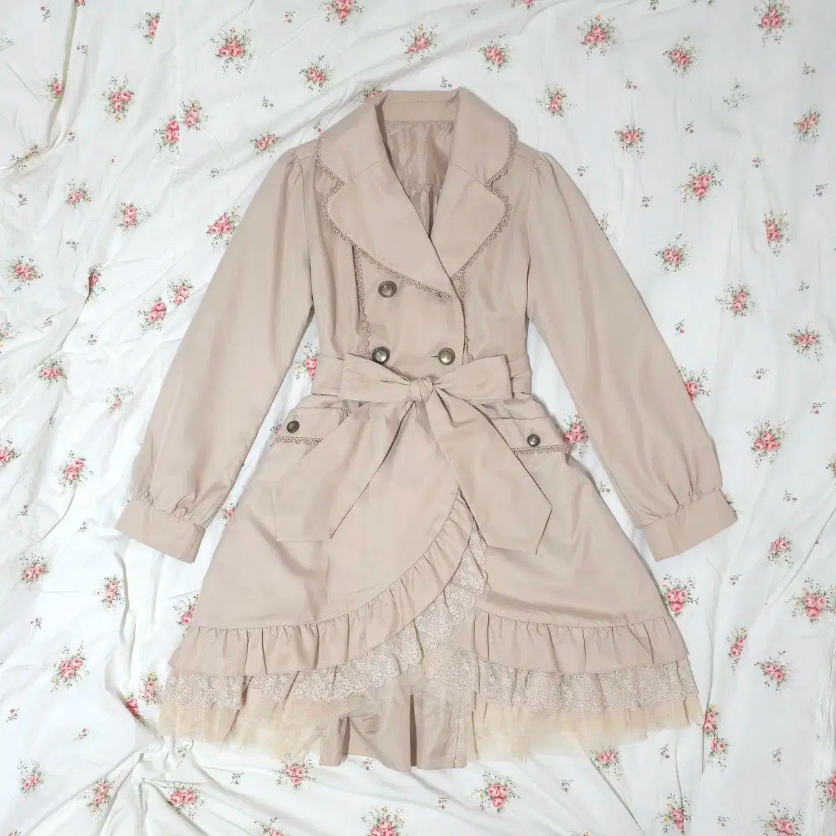 アクシーズファム ヴィンテージ トレンチ コート トラルララ リズリサ風 お姉さん 姫ギャル