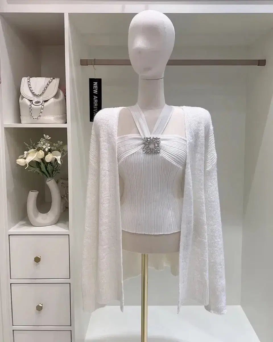ノースリーブ カーディガン