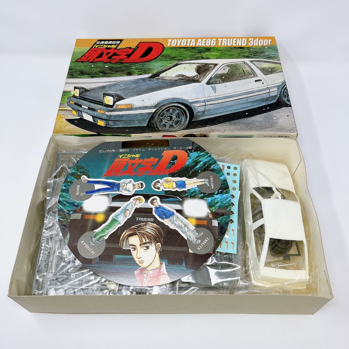 070A-3 未開封 未組立 頭文字D AE86 トレノ カーボンボンネット 