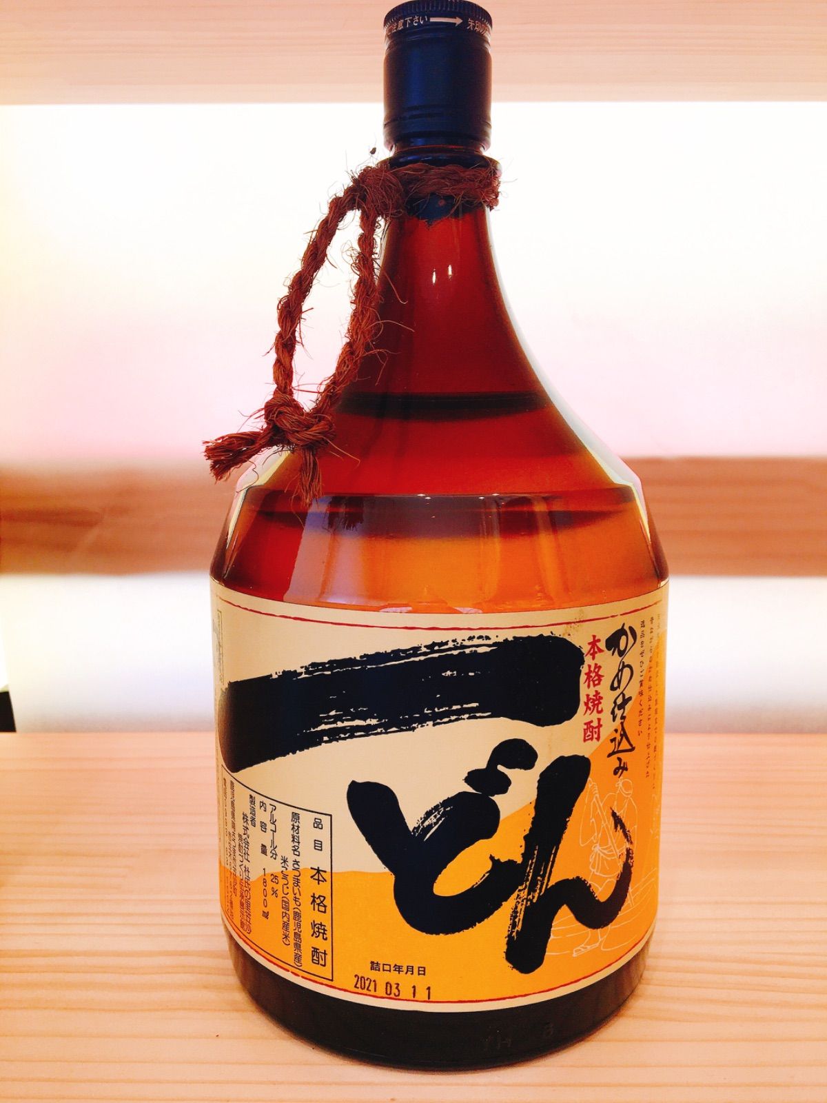 かめ仕込み本格焼酎一どん 1800 ml-