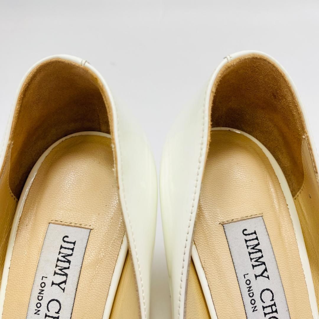 JIMMY CHOO オープントゥパンプス ゴールド　36 1/2 JIMMY CHOO オープントゥパンプス ゴールド 36 1/2（ジミー