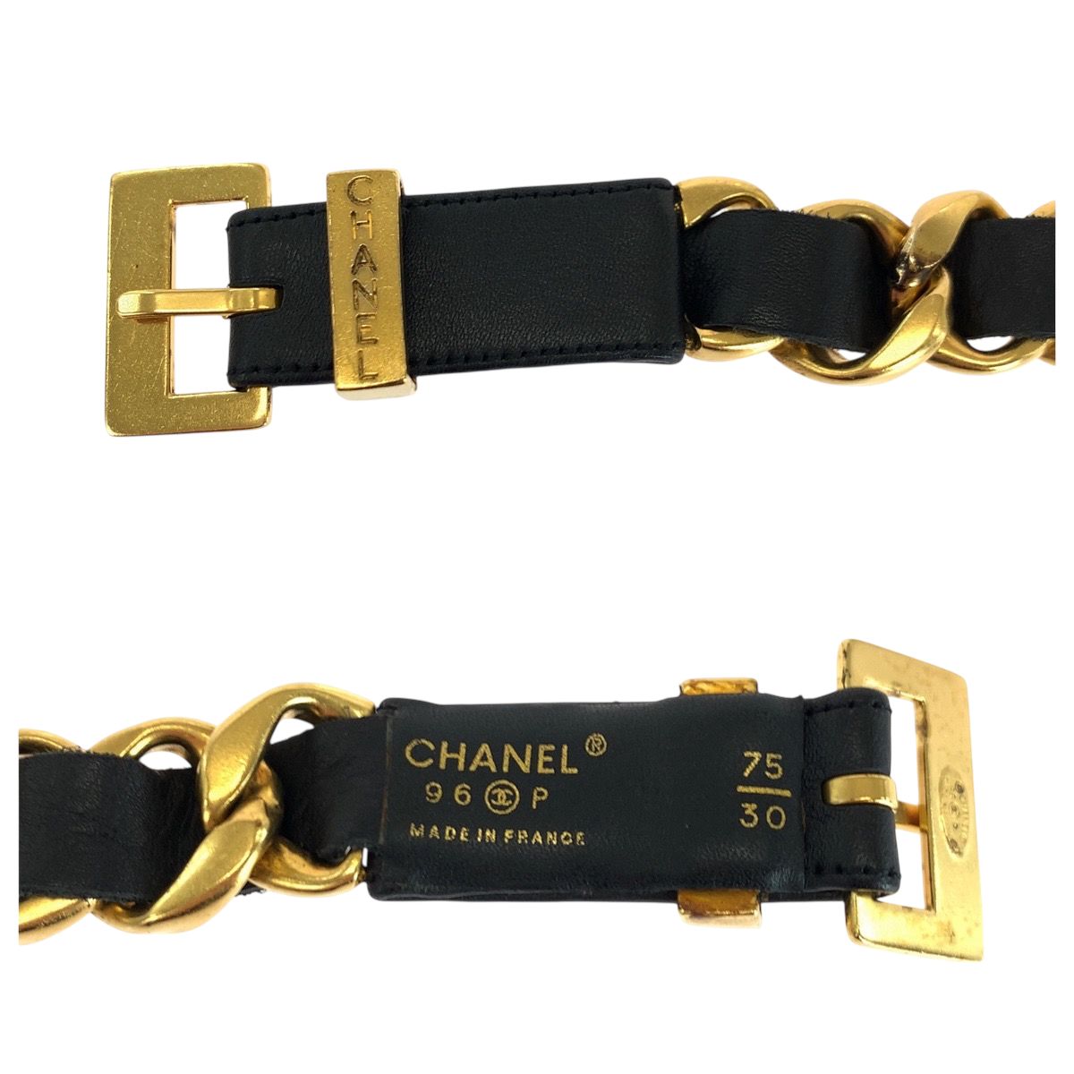 p p☺︎CHANEL ベルト　size 75 リバーシブル　レア シャネル リバーシブル 75/30 ベルト 黒 – co&co