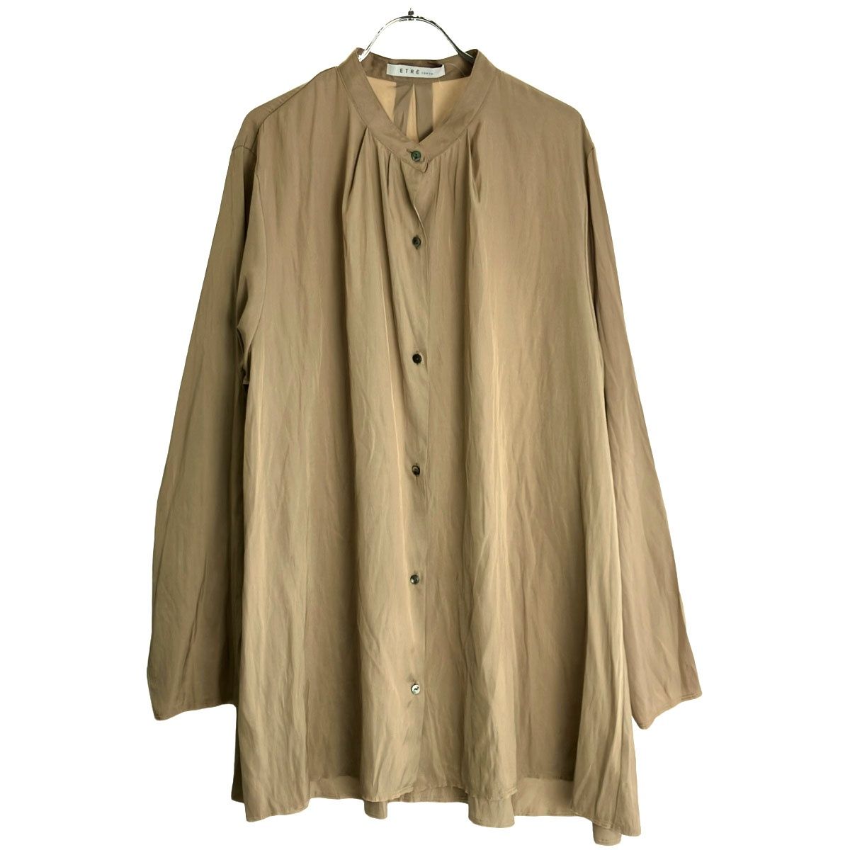 ETRE TOKYO エトレトウキョウ 24AW バンドカラーフレアシャツ