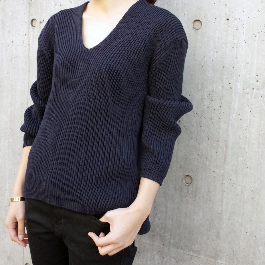 美品★ミューズ ドゥ ドゥーズィ エムクラス MALU アゼ プルオーバー 茶 MUSE de Deuxieme Classe (ミューズドゥドゥーズィエムクラス) MALU