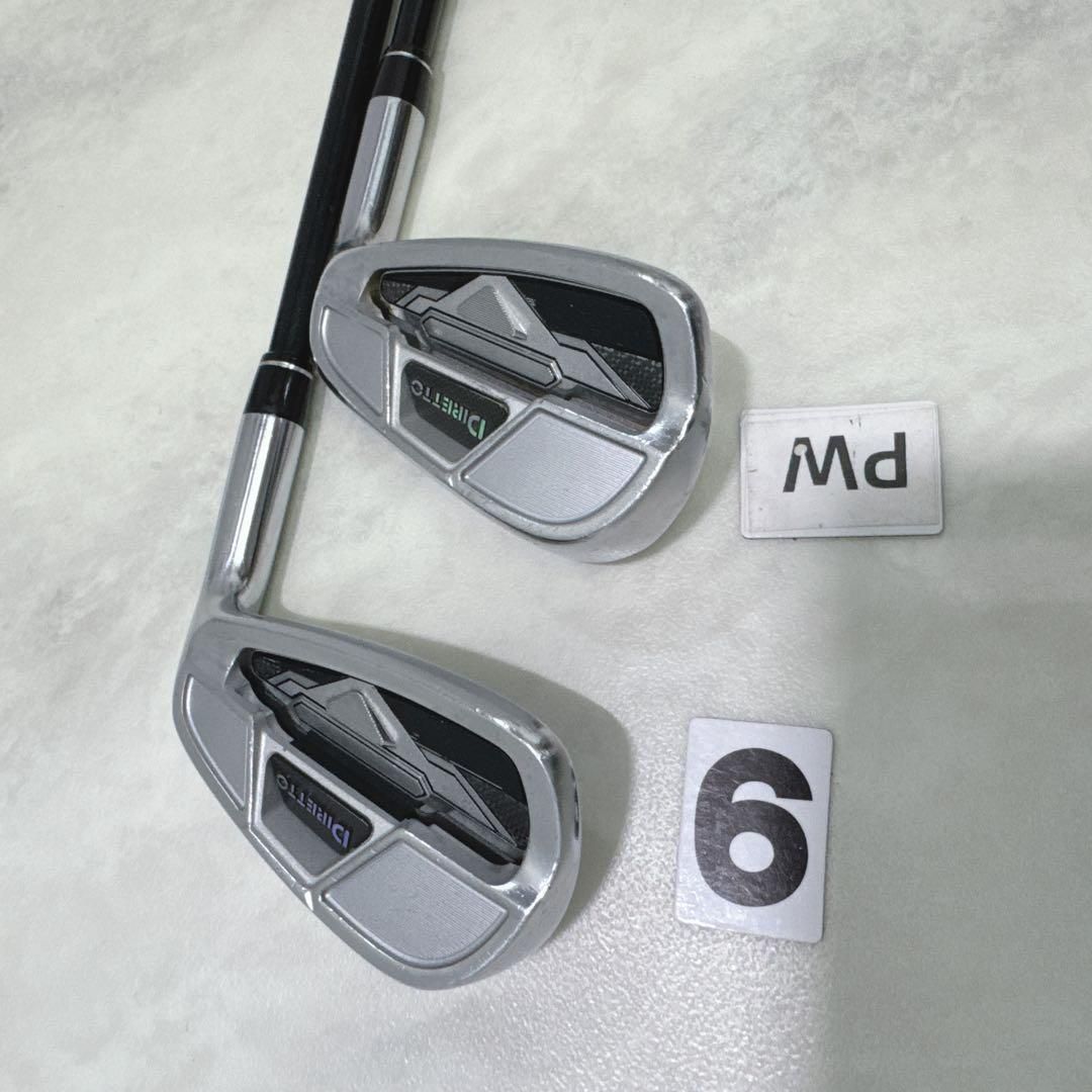 激レア DIRETTO 超激飛び系 アイアン5本セット カーボン硬さS 右