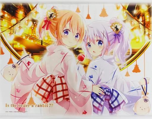 中古】タペストリー 見返りココア＆チノ B2タペストリー(復刻版) 「ご