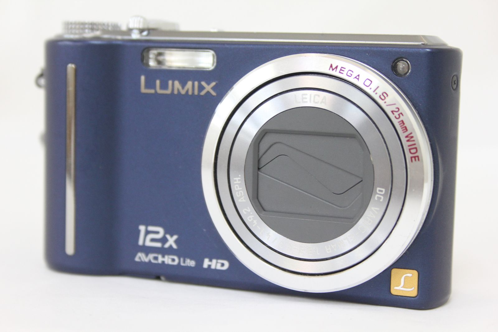 返品保証】 パナソニック Panasonic LUMIX DMC-TZ7 ブルー 12x 