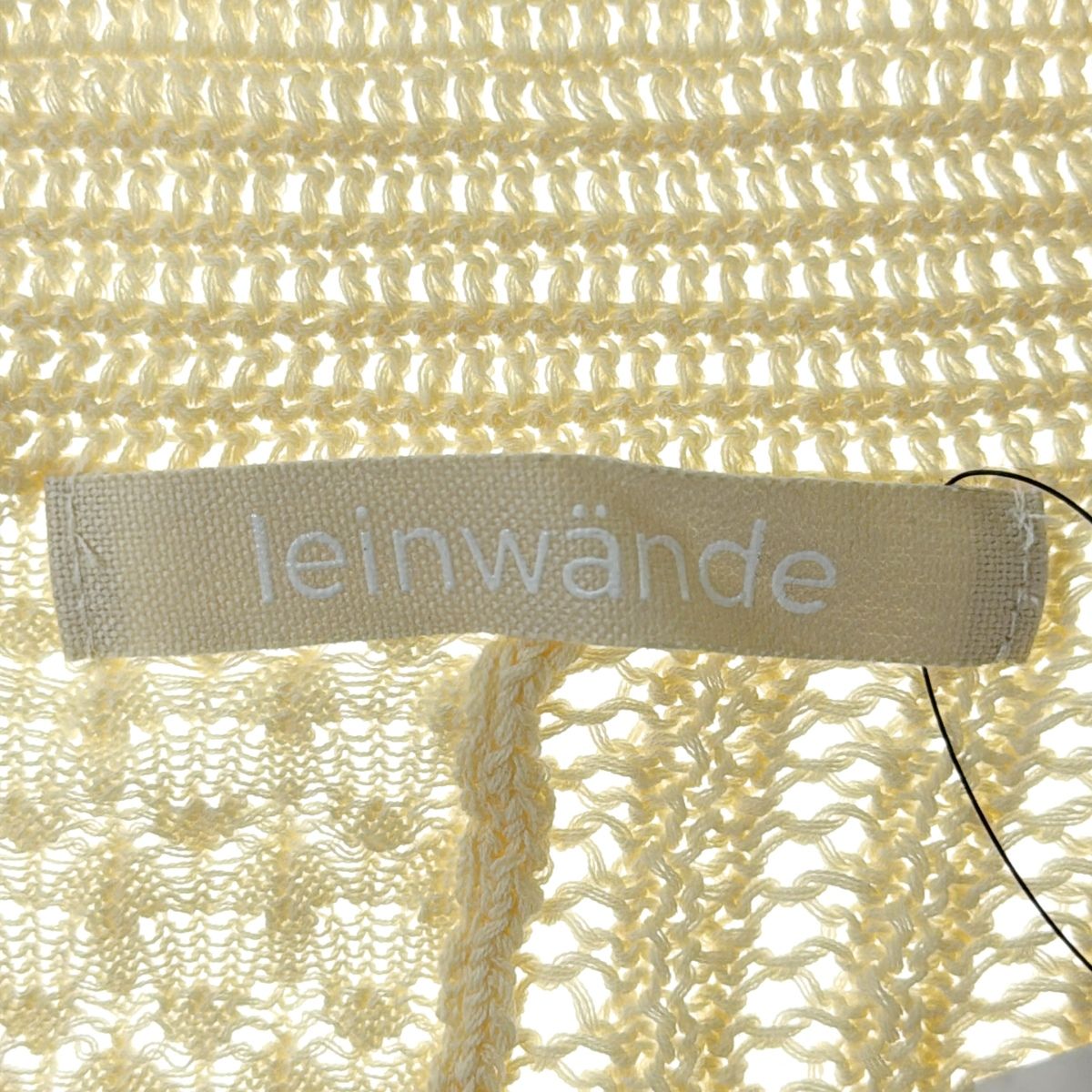 LEINWANDE ラインヴァンド 25SS Olive Crochet オリーブクロシェニットカーディガン 0225010501 アイボリー系 F ITP12CZASUMO LEINWANDE ラインヴァンド 25SS Olive Crochet オリーブクロシェ