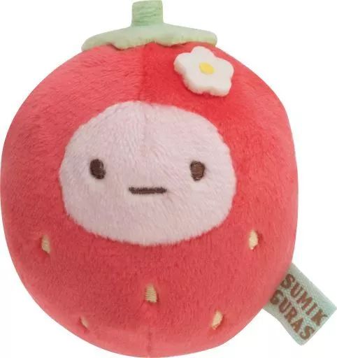 中古】ぬいぐるみ いちご(たぴおか) てのりぬいぐるみ 喫茶すみ