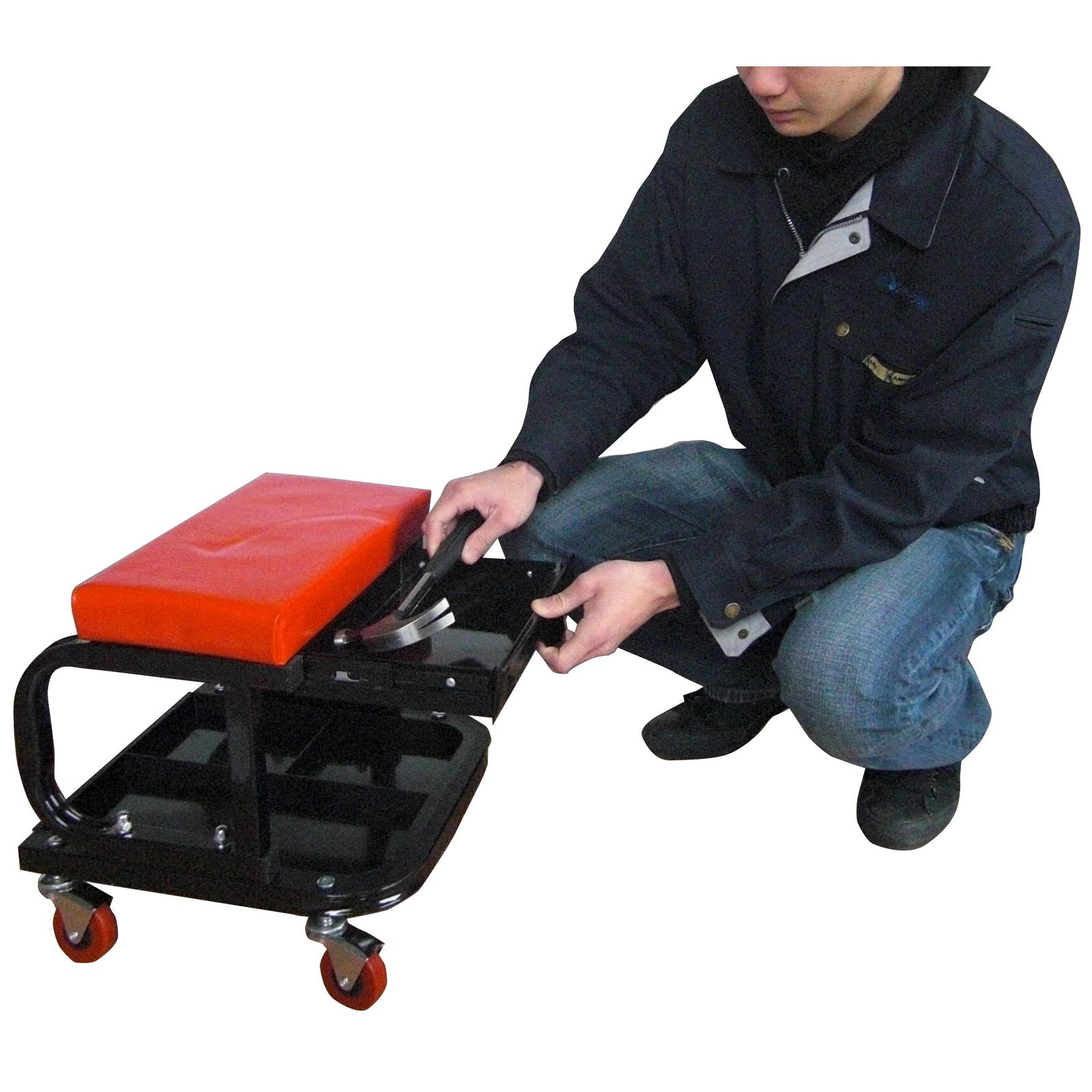 ワークシート1段トレー付き W37×D37.5×H37cm