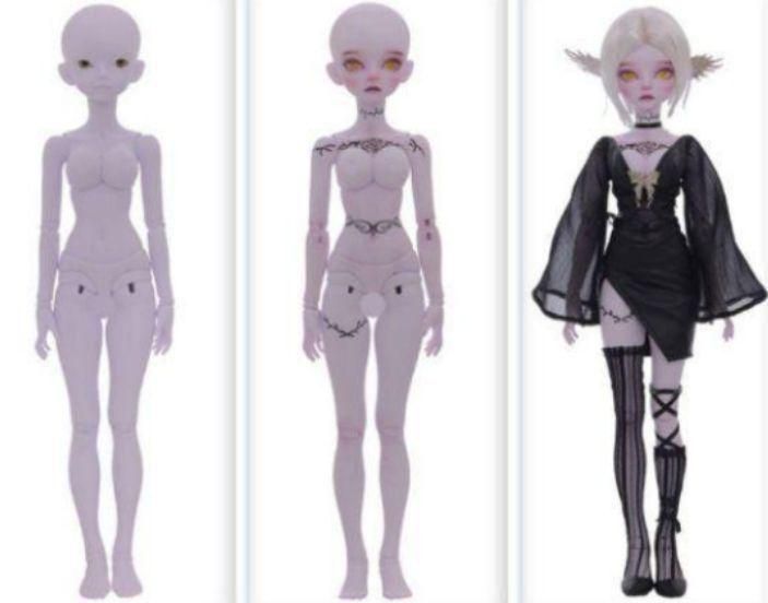 WM01 bjd 1/4 ドール本体 球体関節人形 ハンドメイド - メルカリ