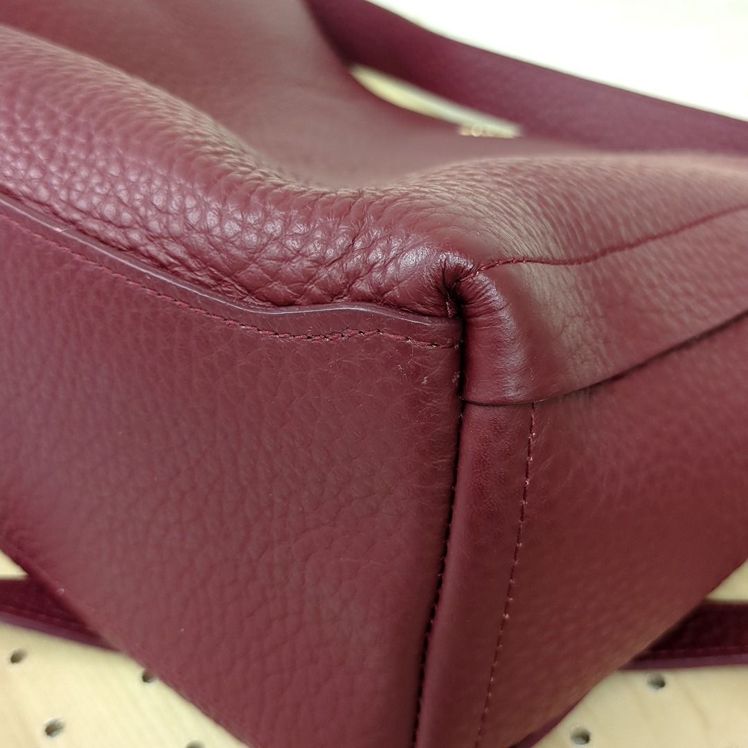FURLA　フルラ　レザー　ショルダーバッグ　２WAY　ボルドー FURLAフルラレザーショルダーバッグ2WAYボルドー