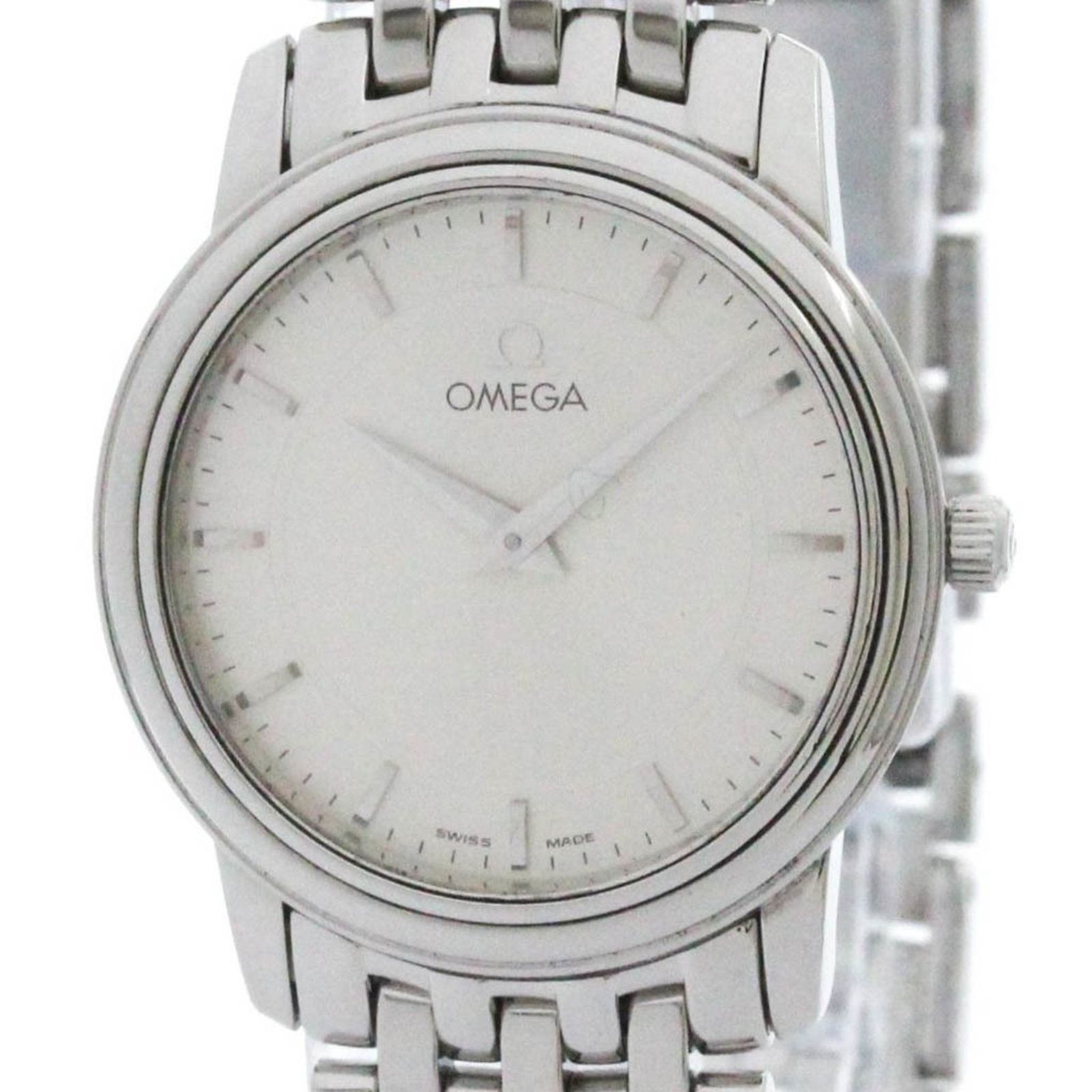 オメガ OMEGA デビル プレステージ ステンレススチール クォーツ レディース 時計 4580.31 外装仕上げ済み