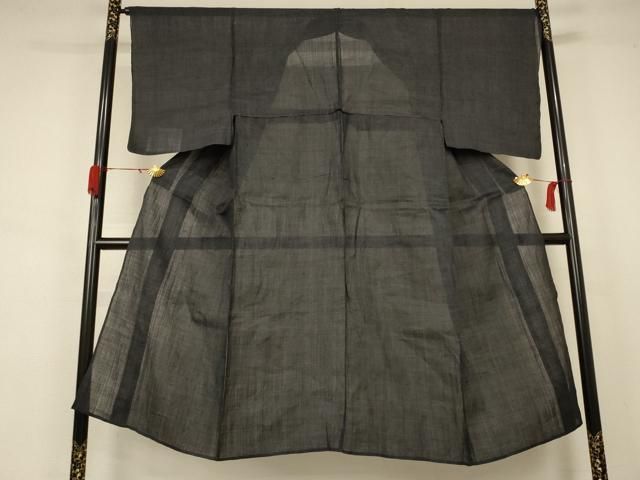 平和屋着物*夏物 男性 重要無形文化財 本場宮古上布 紗 130亀甲 総詰め 苧麻 AABA9349jd