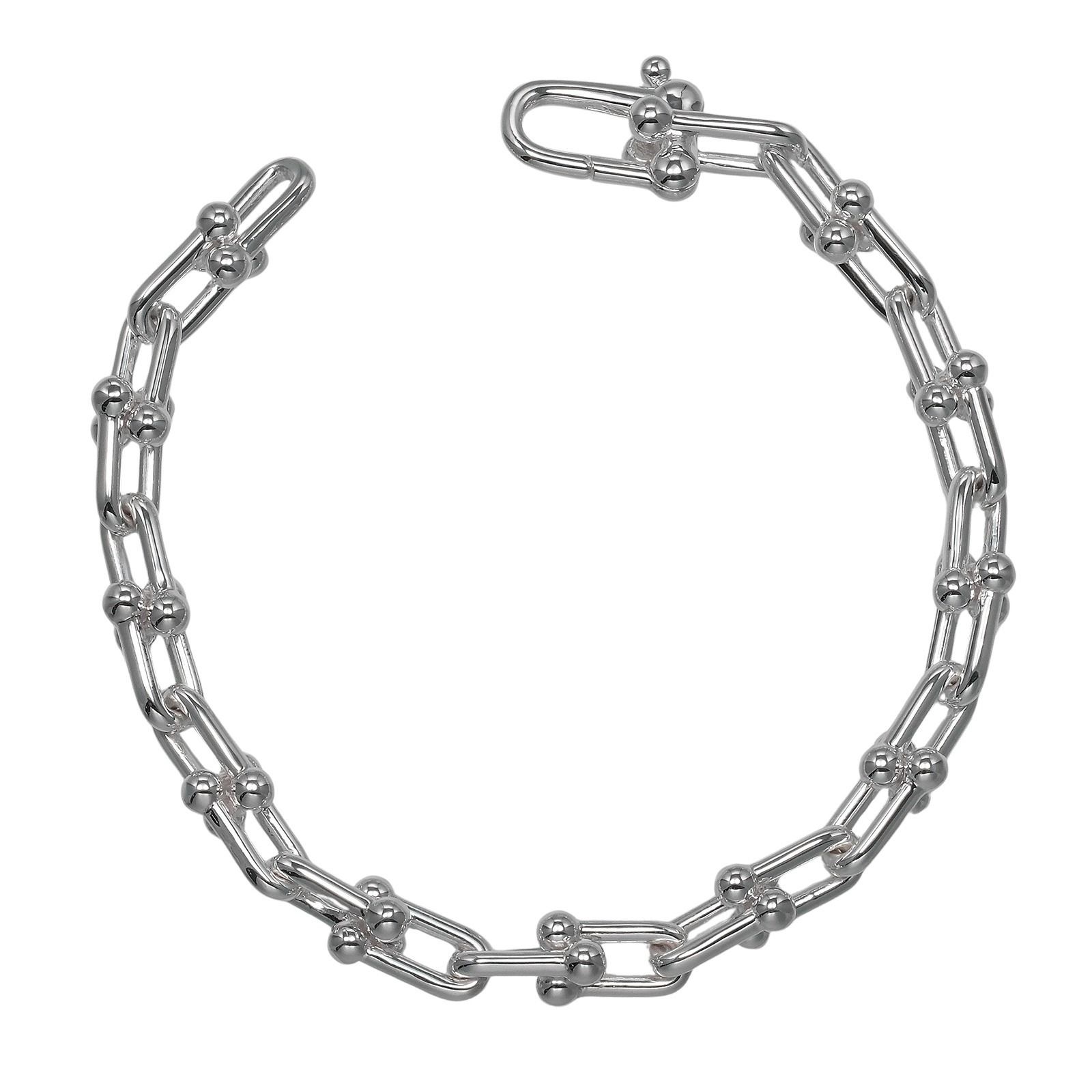 TIFFANY&Co.】ティファニー ハードウェア スモールリンク 腕周り約15.3 