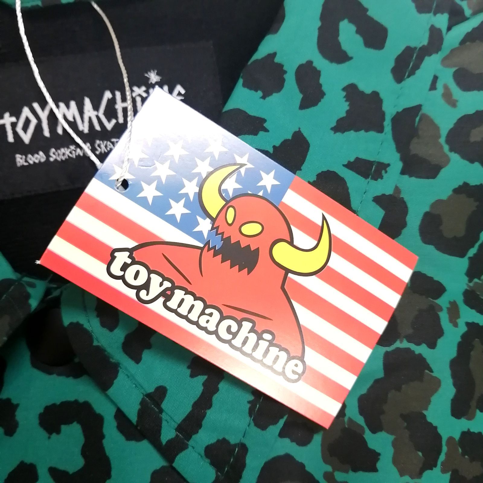 新作】【toy machine／トイマシーン・LEOPARD COACH JACKET（グリーン 