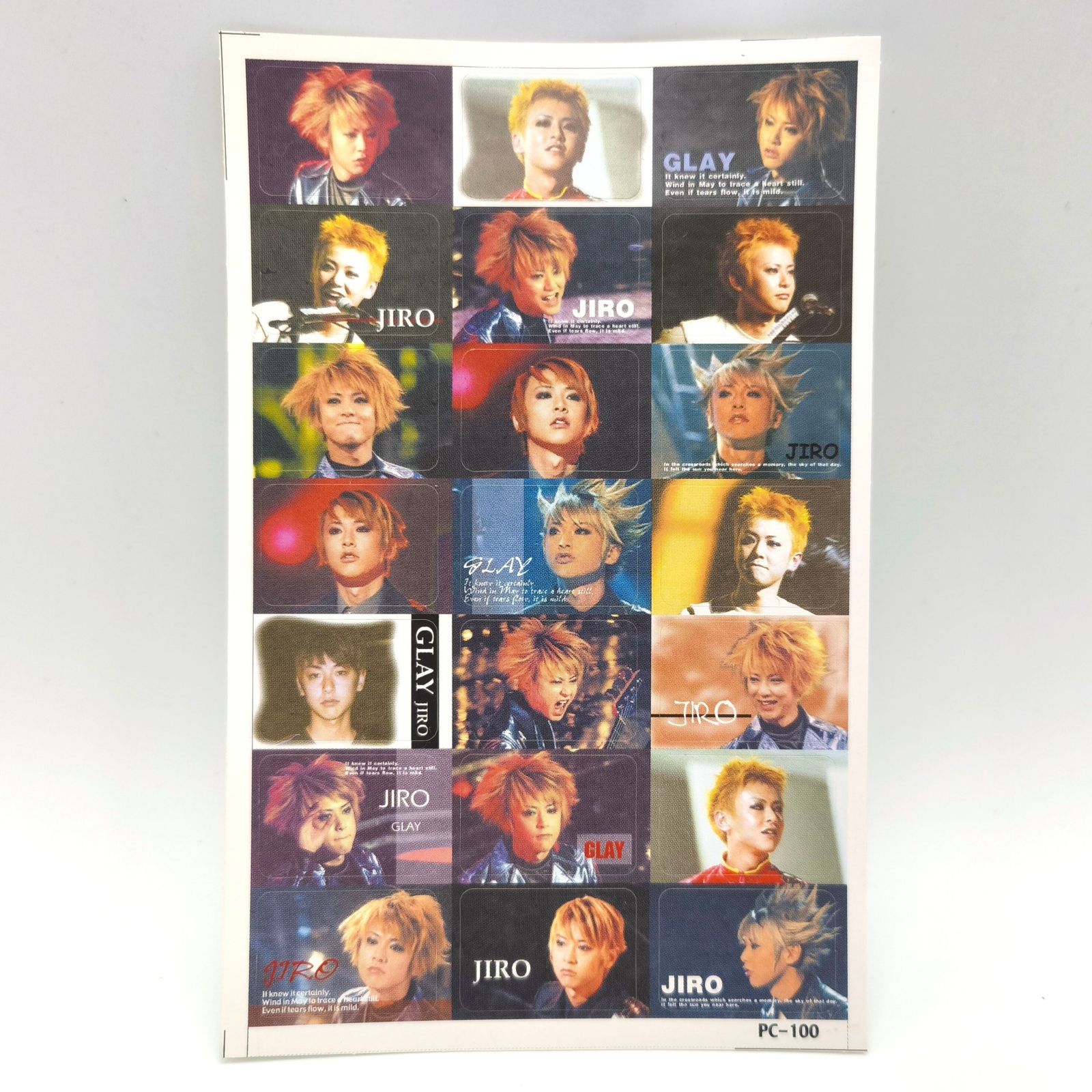 GLAY・グレイ・JIRO・プリントシール・プリクラ風・平成アイドル