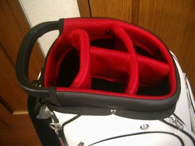 白黒赤 ゴルフバッグ