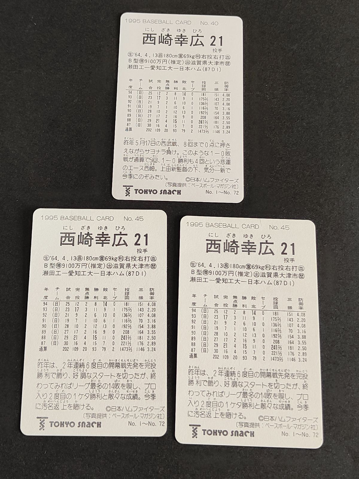 東京スナック　プロ野球カード　カルビーグループ　ポップコーン　③ Yahoo!オークション - カルビーグループ 東京スナック プロ野球