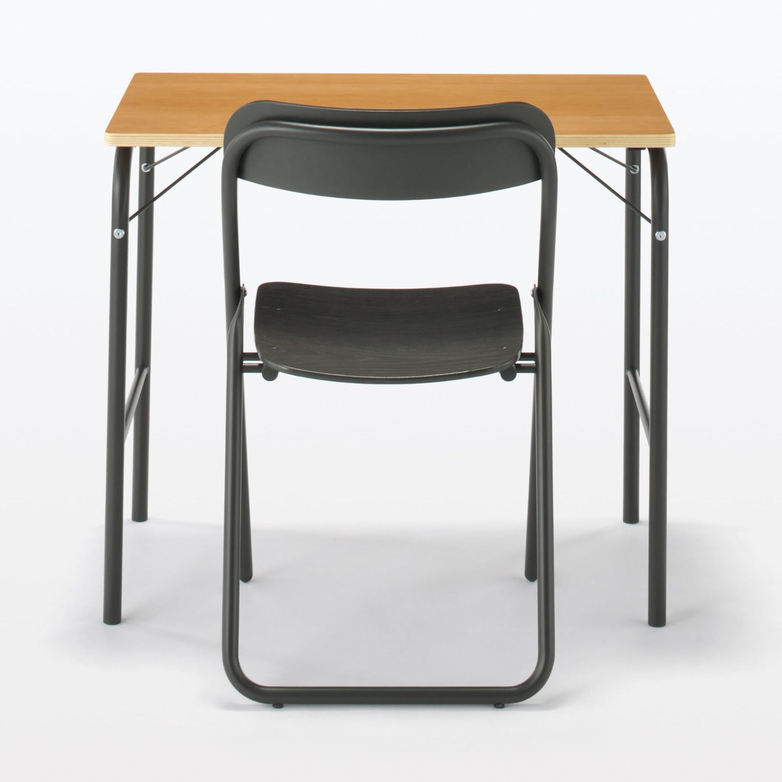 ⭐️無印良品 スチールチェア ダークグレー 定価1脚20100円 ⭐️2脚