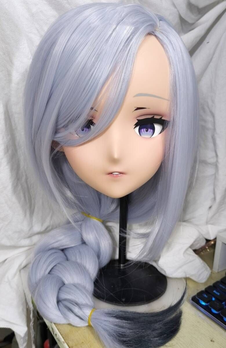 ハーフマスク ウィッグ付き 眼球付 青 樹脂製 コスプレマスク 着ぐるみ 美少女 Amazon.co.jp: エミリア コスプレマスク KIGURUMI変身 仮装