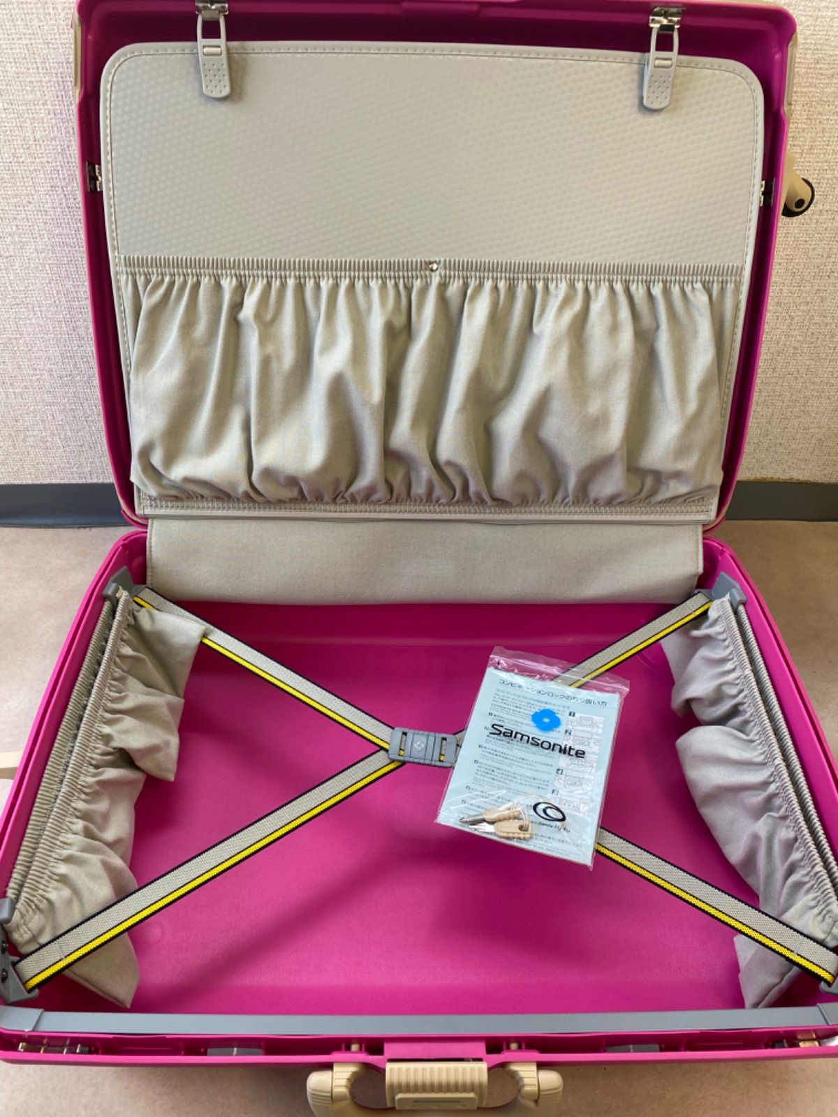 サムソナイト スーツケース キャリーバック オイスター ピンク - メルカリ