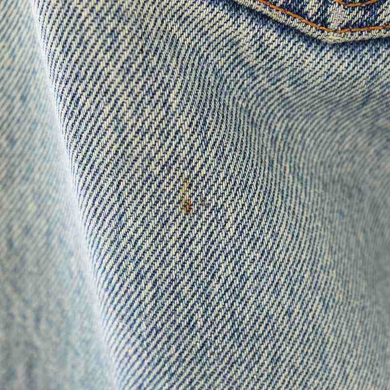 リーバイス　ジーンズ　青　デニム　ダメージ　501　24×26　ボタンフライ　綿 Levi's - LEVI'S リーバイス ダメージ加工 デニムパンツ size24