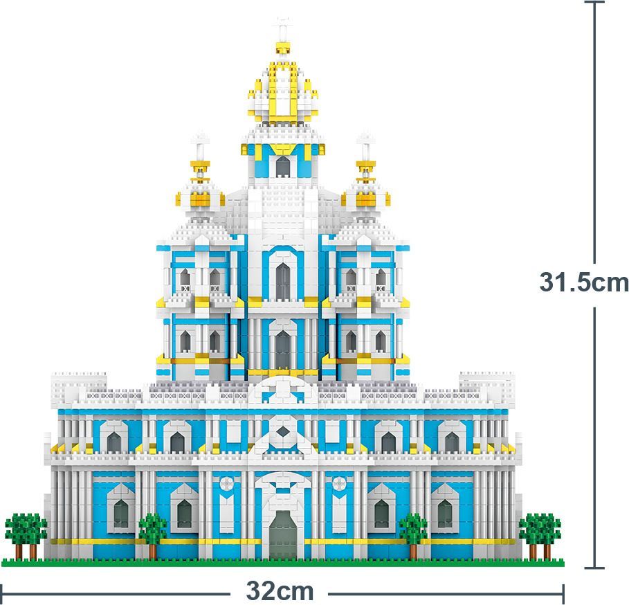 即日発送】☆ロシア・スモルニー大聖堂☆ナノブロック互換☆3737ピース☆ - メルカリ