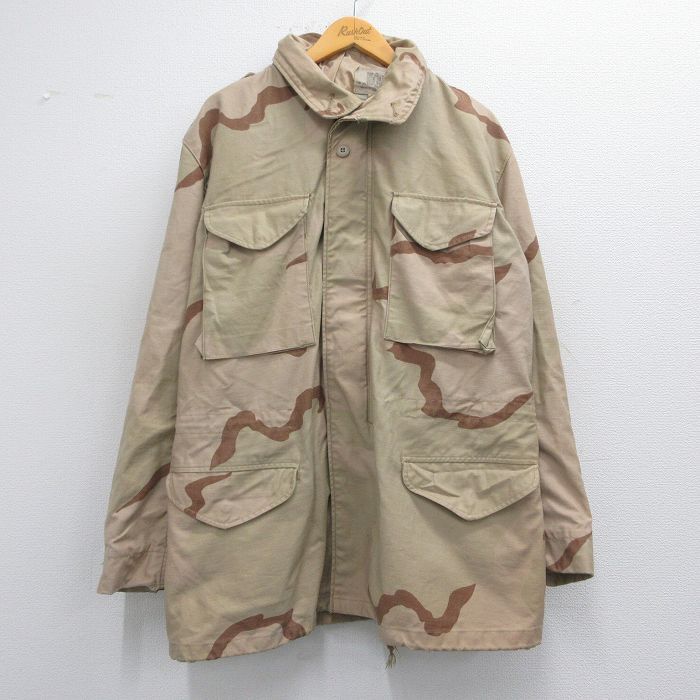 80s M65フィールドジャケット デザートカモ 80s 米軍 U.S.AIR FORCE パッチ付き デザートカモ M-65