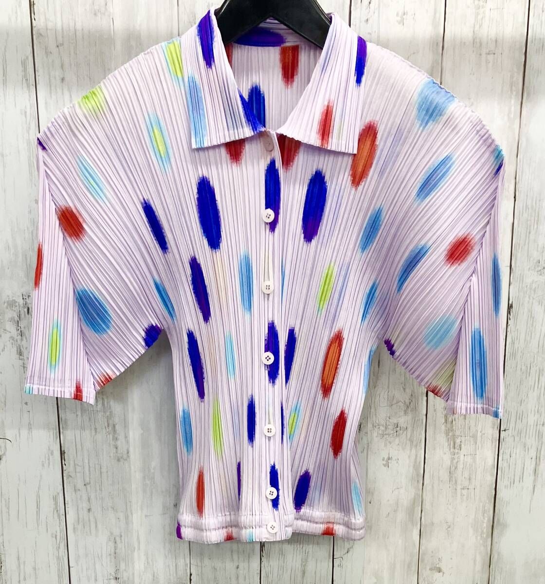 ISSEI MIYAKE イッセイミヤケ半袖シャツドット柄