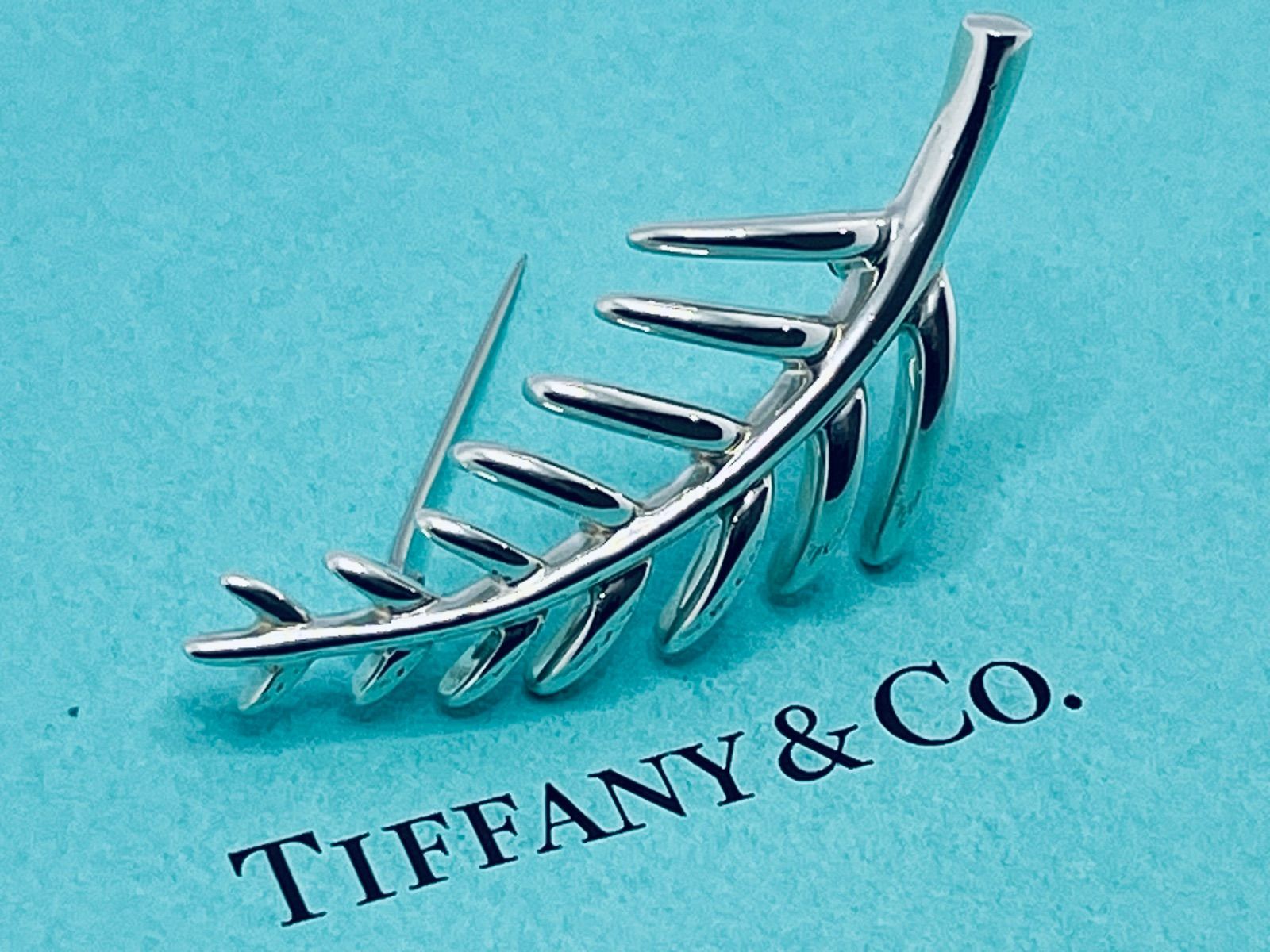 a090 Tiffany-Co. ヴィンテージ ティファニー リーフ 葉 1996 ブローチ シルバー 925
