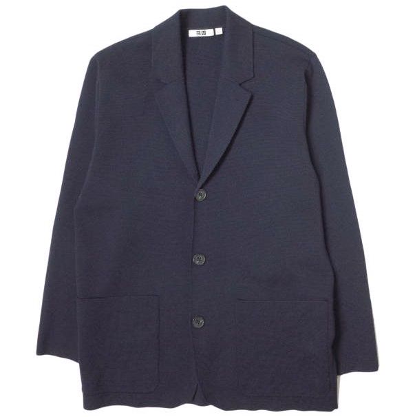 UNIQLO U ユニクロユー ミラノリブジャケット 351-432924 L NAVY