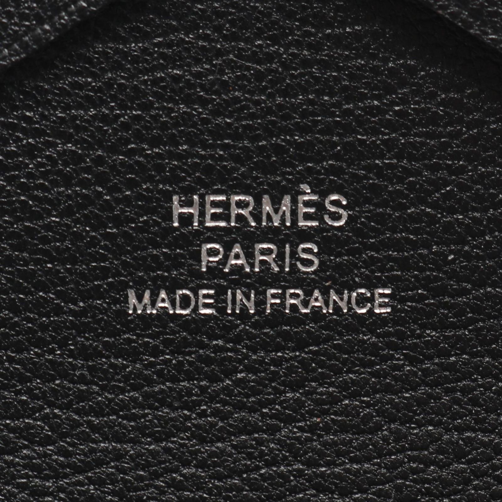 エルメス HERMES コインケース カルヴィデュオ ブラック ゴートスキン 
